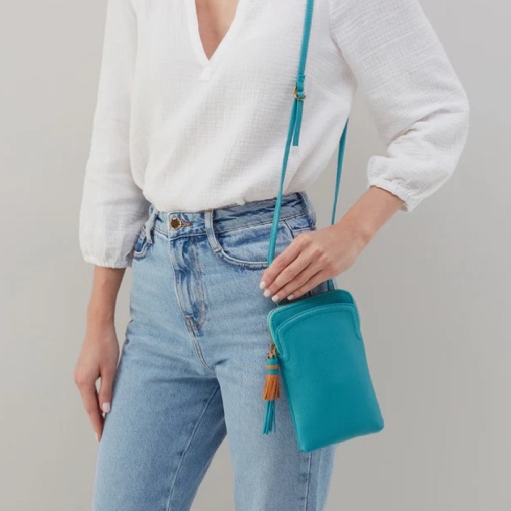 HOBO Nila Turquoise Cellphone Crossbody Bag - Picture 5 of 9